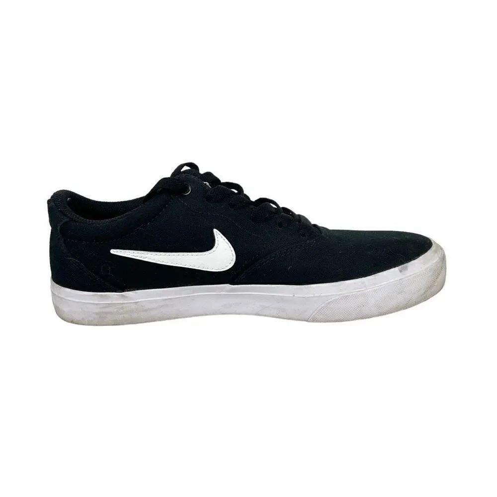 Nike SB Charge canvas skateboarding shoe sneaker CD6279-002 Size 7.5 black white